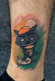 Kallef gro Wolf Wolf Tattoo Muster Bild
