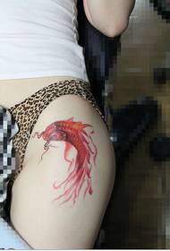 Gambe da ragazza, belle ed eleganti, bellissimo motivo a calamari piccoli