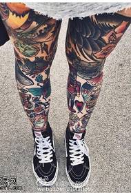 Modello di tatuaggio di personalità di grandi dimensioni in stile europeo e americano