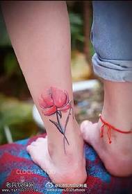Modello di inchiostro bellissimo fiore tatuaggio