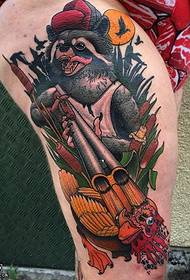 Намунаи tattoo гориллаи рони