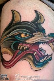 Modello di tatuaggio mostro sulla coscia