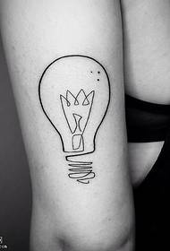Татуювання татуювання лампочки візерунок стегна
