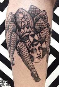 Klasični pauk ljepota tetovaža tetovaža uzorak