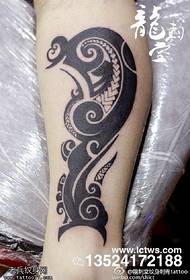 Klassiek vis totem tattoo tattoo patroon