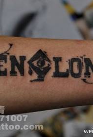Durva bánya uralkodó angol tetoválás minta