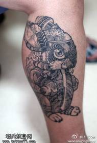 Modello di tatuaggio coniglio carino cattivo