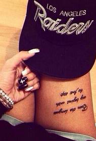 Female legs, english alphabet, tattoo pattern pictures