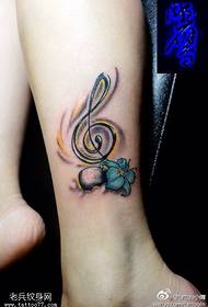 Mfano wa tatoo la mguu