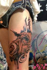 Ženské stehno osobnosti staré narozeniny hvězdy tetování obrázky