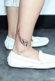 Modello di tatuaggio ali d'angelo