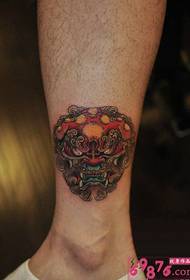 Calf Tang lion tattoo tattoo image