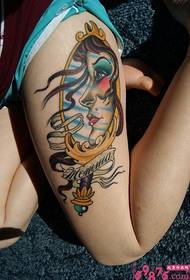 Quadre de tatuatge avatar bellesa cuixa
