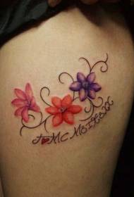 Pictiúr phatrún páipéir tattoo ceathar ceathar cailín