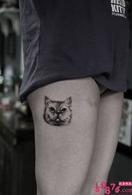 Cute kitty avatar tattoo picture