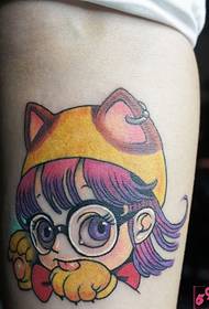 Thigh Ala Lei figura e tatuazheve me kokë