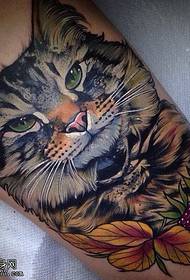 Ceg cat tattoo txawv