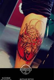 Leg color personality Qitian Dasheng Sun Wukong tattoo pattern