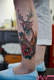 Chithunzi cha elk shank tattoo