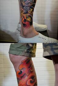 Cvjetna noga mala tetovaža lav ličnost tetovaža slika