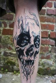 Ragazzi vittura tinta classica craniu ritratti di tatuaggi di tatuaggi
