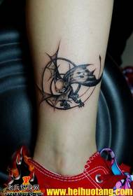 Patron de tatouage jambe petit diable