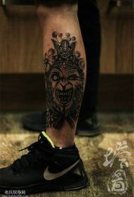 Sifa ya mguu Qiti Dasheng Sun Wukong picha za tattoo
