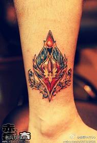 Lega koloro elfa tatuaje-ŝablono