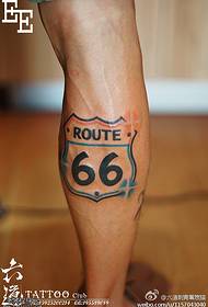 66 cyfrowy wzór tatuażu nóg