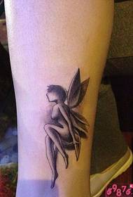 Foto de tatuaje de elfo de la pierna