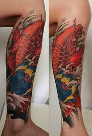 Pakia ndama ya squid lotus tattoo