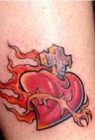 Нозете топла tattooубов слика за тетоважа
