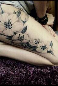 Дівчата ноги сексуальні красиві фотографії татуювання цвітіння вишні