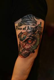 Творчі стегна картина маслом орел голова татуювання малюнок