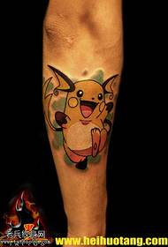 Noga v šoli Pikachu tattoo vzorec