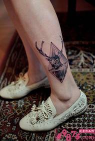 Leg belly diamond antelope head picture