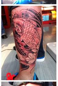 Ang dagway ug madanihon nga pattern sa tattoo sa koi