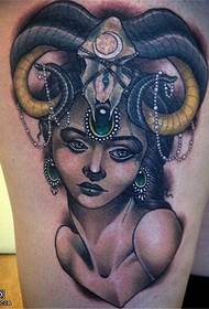Κορίτσι μοτίβο τατουάζ μοτίβο