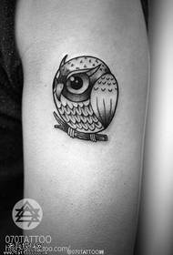 Leg owl tattoo picture
