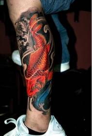 ახალგაზრდა და საშიში ხბოს squid Lotus tattoo ხელნაწერი სურათი