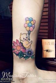 Колер ног татуіроўкі шар мультфільм татуіроўкі