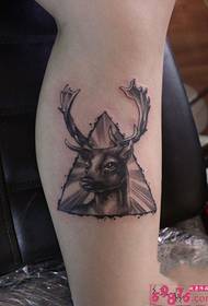 Dräieck Elk Creative Tattoo Bild