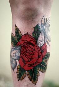 Колір ніг троянди татуювання ілюстрації малюнок
