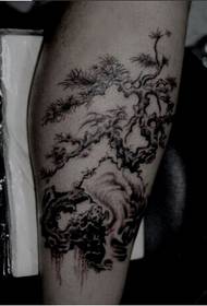 Jungen Beine klassisch schöne einladende Kiefer Tattoo Muster Bilder