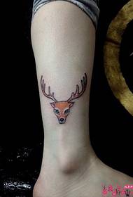 Calf deer head fashion tattoo tattoo