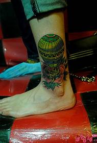 Rose waarm Loftballon Perséinlechkeet Tattoo Bildbild