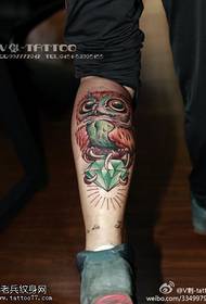 Modello di tatuaggio gufo glamour