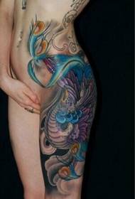 Beautiful thigh phoenix sexy tattoo picture