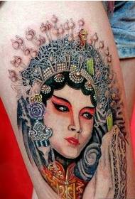 Gambe di bellezza, fiore, immagine del tatuaggio