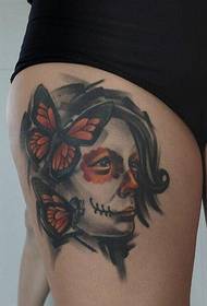 Pictura personaj portret model de tatuaj